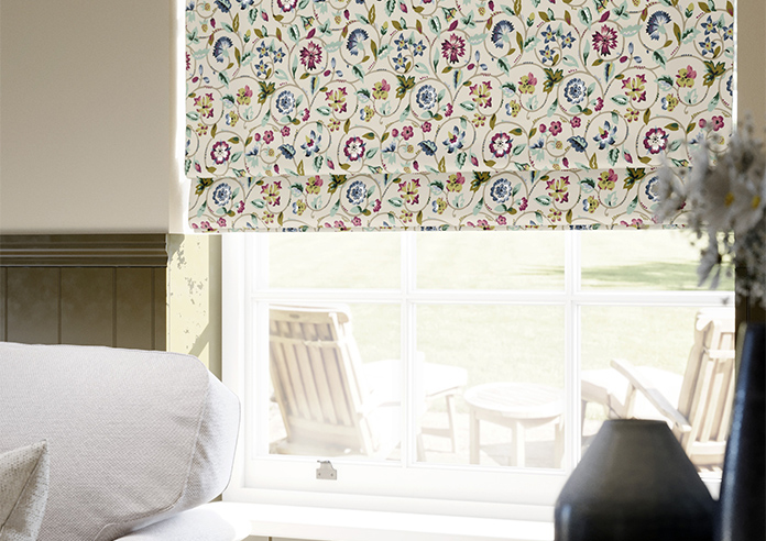 Land & Shore Esther, Multi - Twist&Fit Roman Blind - Image 5